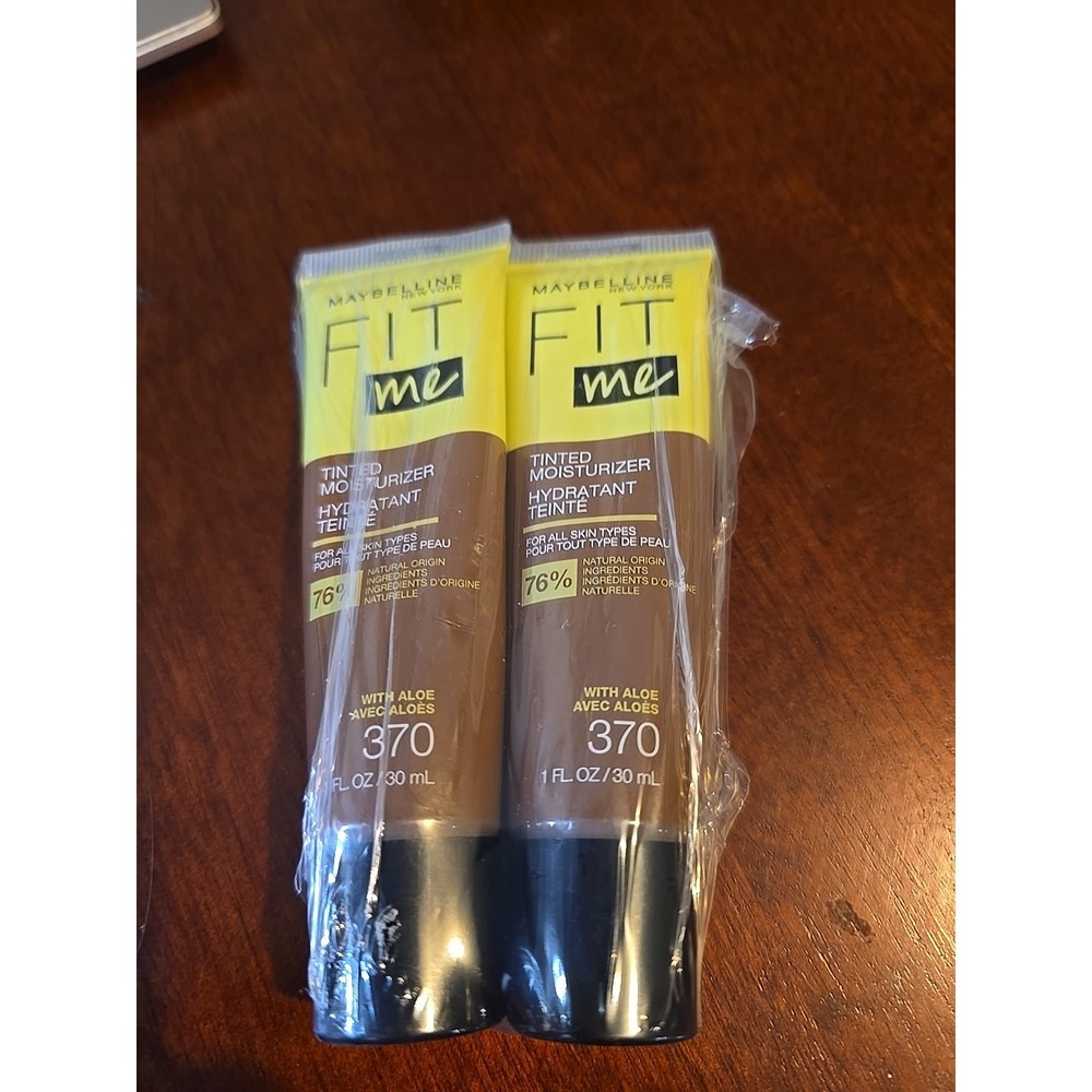 Lot Of 2 Maybelline New York Fit Me Tinted Moisturizer With Aloe Shade 370‎